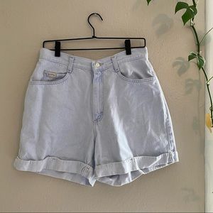 VTG Rider High Waisted Light Wash Denim Shorts- Size 30